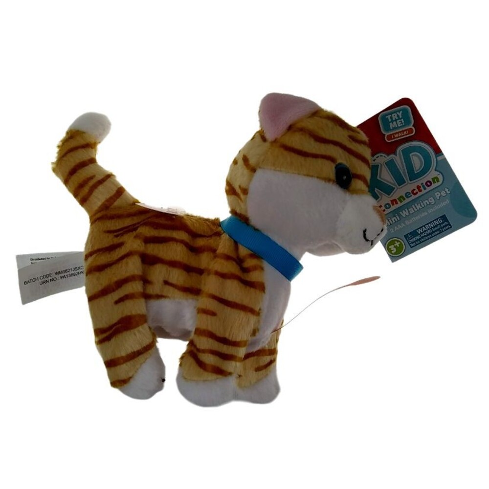 Tiger Kitty Cat Kid Connection Striped Plush Mini Walking Pet Kitten Tabby Toy